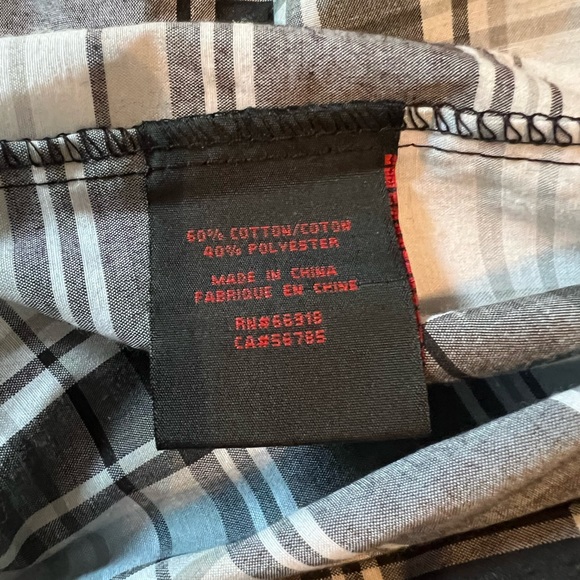 Black and White Button Up - Picture 5 of 6